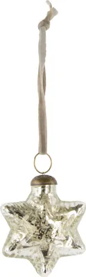 Produktbild von Riffelmacher Glasstern zum Hängen 8 cm 11050 | Silber Antik