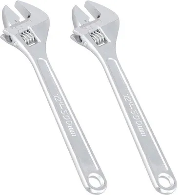 Zdjęcie produktu dla Dailygoods - Klucz nastawny 12 cali - Regulowany klucz - 2 sztuki