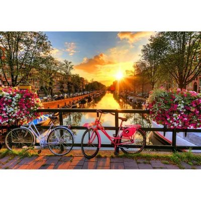 Obrázok produktu pre Drevené 3D Puzzle - Bicykle z Amsterdamu