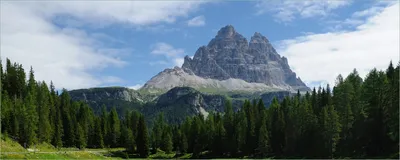Produktbild von Wallario Poster - See in Berglandschaft, Kunstdruck Größe: 80 x 200 cm