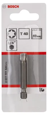 Zdjęcie produktu dla Bosch 2 607 001 644, 1 szt., Torx, T40, Stal, 49 mm, 25,4 / 4 mm (1 / 4")