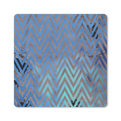Produktbild von MuchoWow® Mauspad Mousepad Marmor - Kupfer - Grau - Weiß 20x20 cm - Mousepads - Maus Mat - Pad - Mausunterlage - Desk Mat - Bureauartikeln