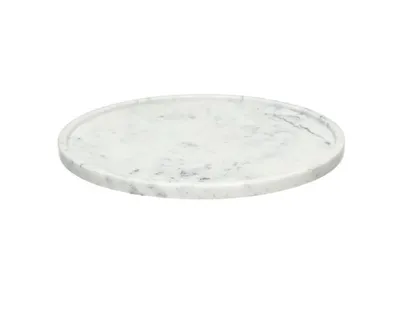 Productafbeelding van Pomax Marmar schaal, marmer, wit, Ø 30 x H 1,5 cm