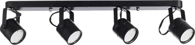 Produktbild von ARTE LAMP Deckenlampe für 2 LED Lampen - Deckenstrahler mit Kabel - Deckenleuchte für Flur oder Küche.Color:Schwarz,Size:4