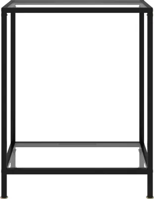 Obrázok produktu pre vidaXL Konzolový stolík Transparent 60x35x75 cm Tvrdené sklo