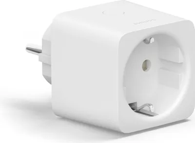 Produktbild von Philips Hue Smart Plug, Weiß, Indoor, 5,1x5,1x8,4 cm, kompatibel mit Alexa, HomeKit & Google Assistant