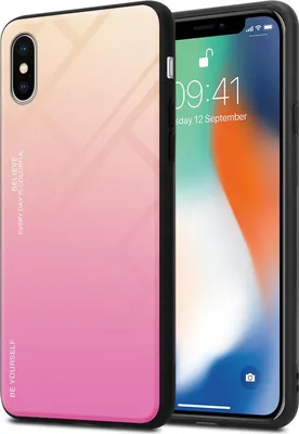 Immagine prodotto di Cadorabo custodia per Apple iPhone X / XS custodia protettiva in nero custodia del telefono cellulare custodia TPU cover vetro temperato custodia
