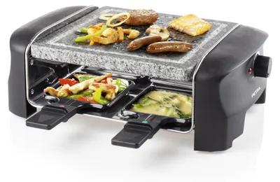 Immagine prodotto di Princess griglia in pietra per raclette con 4 teglie 600 W 162810