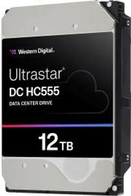 Produktbild von WD Ultrastar DC HC555 - Festplatte - Datencenter - 12 TB - intern - 3.5" (8.9 cm) - SATA 6Gb/s - 7200 rpm - Puffer: 512 MB