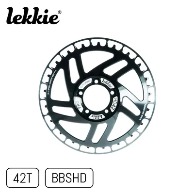 Obrázok produktu pre windmeile | Lekkie Bling Ring PRO Chainring Black, 42T, pre Bafang BBS03 BBSHD, reťazový krúžok, bicykel, elektrobicykel, pedelec