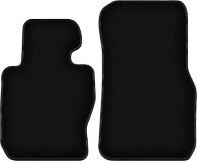 Image de Wielganizator Tapis avant de sol velours sur-mesure pour BMW 3 F30 (2012-2019, berline xDrive) noir, jeu 2 pièces, fixations
