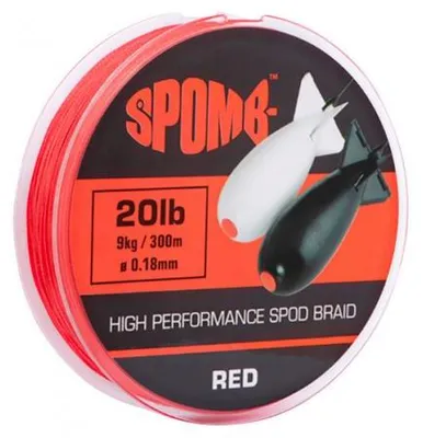 Produktbild von Spomb Braid 300m 9kg 20lb 0.18mm red Geflechtschnur