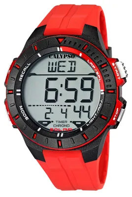 Obrázok produktu pre Hodinky Calypso od Festina Pánske digitálne náramkové hodinky K5607/5 Red 10 ATM Date