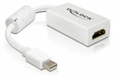 Imagen del producto de Delock 65128 DELOCK Displayport Adapter mini DP -> HDMI St/Bu weiß