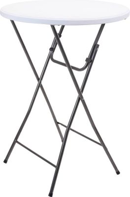 gartentisch 80 x 110 cm Stahl weiß/anthrazit