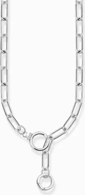 Produktbild von Thomas Sabo KE2192-051-14 Gliederkette Zwei Ringverschlüsse Weiße Steine Silber