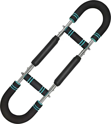 Produktbild von Twister-Armtrainer, 3-stufig einstellbarer Widerstand, Brusttrainingsgerät für Männer, Oberkörper-Unterarmstärker, tragbares Power-Twisted-Bar-Trainingsgerät