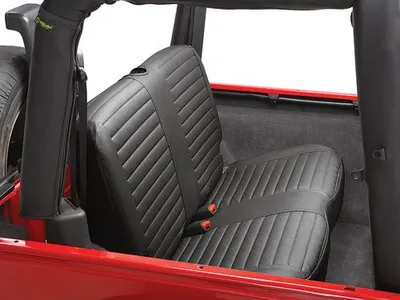 Obrázek produktu pro Potahy sedadel Potahy sedadel zadní černé Lavice Bestop Jeep Wrangler TJ 96-02