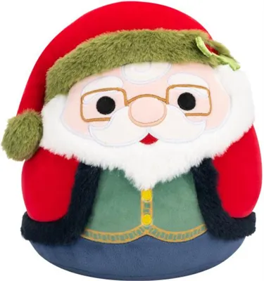 A plush toy of Santa Claus.