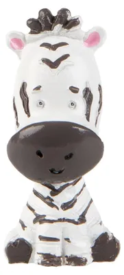Produktbild von Zebra Deko-Figur aus Kunstharz Safari 3 cm x 2,5 cm - Einheitsgröße