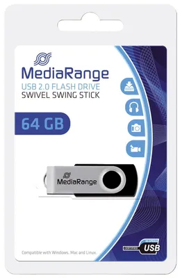 Obrázok produktu pre MEDIARANGE USB Flash disk - 64 GB - USB 2.0