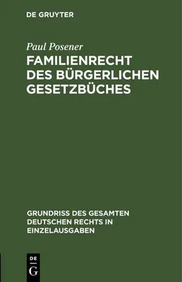 Produktbild von Familienrecht des Bürgerlichen Gesetzbüches