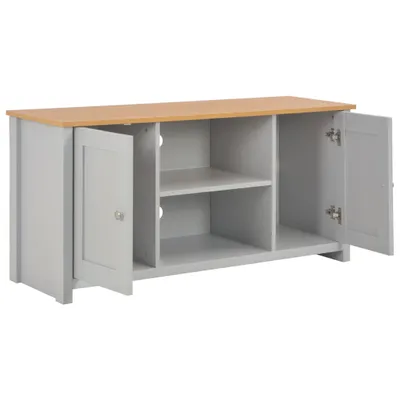 Image de vidaXL Armoire TV Gris 120x39x58 cm