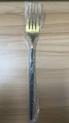 Produktbild von Gabelset aus Edelstahl in Silber mit Kunststoffgriff, 24 Stück, 23,7 cm Tafelgabeln, hochglanzpoliert