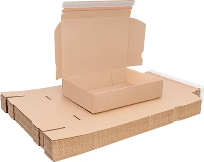 Produktbild von 1000 Versandkartons DHL Kleinpaket Premium mit Klebestreifen und Aufreißfaden - 350 x 250 x 80 mm - kleine Kartons für Versand Faltschachteln