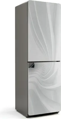 Obrázek produktu pro Futuristické textilní vlny - Magnetický kryt lednice - Dekorativní magnetická fólie do kuchyně - Magnet na lednici - Samolepicí magnetická tabule - Magnetická fólie na dveře lednice - 60x190 cm