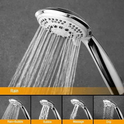 Immagine prodotto di Doccetta da 120 mm, a risparmio idrico, 5 tipi di getto, cromata