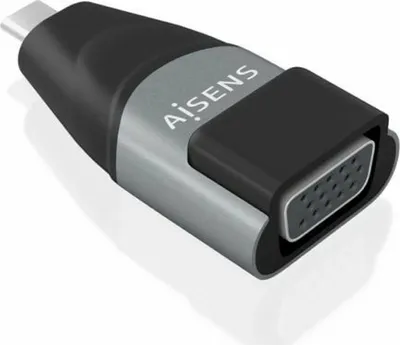 Productafbeelding van AISENS A109-0863, VGA, USB-C, Zwart, Grijs