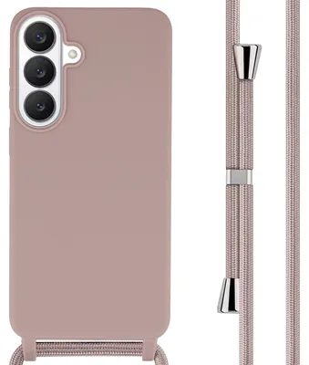 Productafbeelding van imoshion Siliconen hoesje met koord voor de Samsung Galaxy S26 FE - Sand Pink