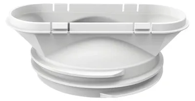 Abluftschlauch-Adapter für Klimaanlage, Ø 150 mm, ABS, weiß