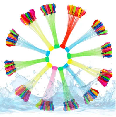Produktbild von 444x Selbstschließende Wasserbomben bunt - Erwachsene & Kinder - Schnell befüllbar - Luftballons