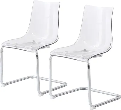 Produktbild von home24 Freischwinger - 2er-Set - Kunststoff / Eisen