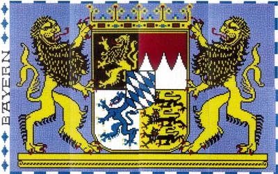 Produktbild von Mini Stecksystem Bayerisches Staatswappen ca. 16.100 Teile mit XXL-Steckvorlage