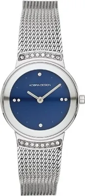 Produktbild von ADORA AD8510 Damen Damenuhr Edelstahl silber & blau