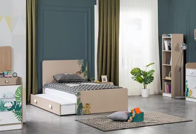 Produktbild von Bücherregal Kinderzimmer Braun Schrank Möbel Modern Holz  Design Neu