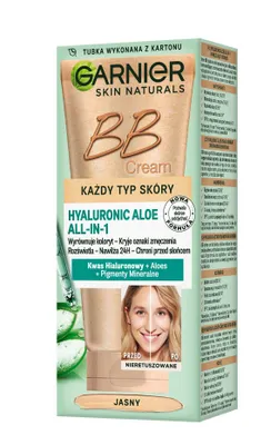 Obrázok produktu pre Garnier BB krém s kyselinou hyalurónovou a aloe vera – ľahký, 50 ml