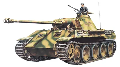 Produktbild von Tamiya 35065 - 1:35 WWII Deutsche SdKfz.171 Panther A (2), Panzer, Camo, Erdton