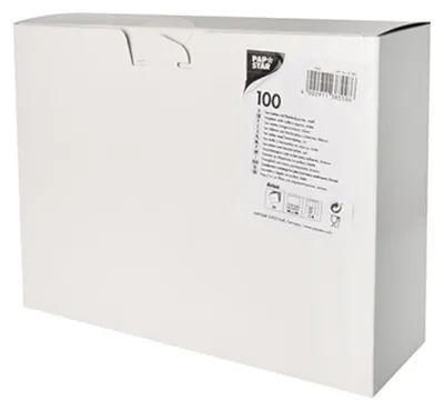Produktbild von 100 Bestecktaschen, Airlaid 40 cm x 48 cm weiss mit Besteckfalz
