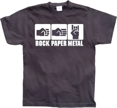 Produktbild von Rock-Paper-Metal - Small - Black