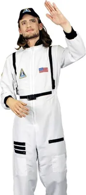 Produktbild von K31250496-50-52 weiß Herren Astronautenoverall Raumanzug Gr.50-52