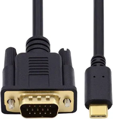 Zdjęcie produktu dla Kabel USB-C do VGA, 1,8 m - USB 3.1 Type C do VGA - rozdzielczość 1080p, 60 Hz - przeznaczony do laptopów