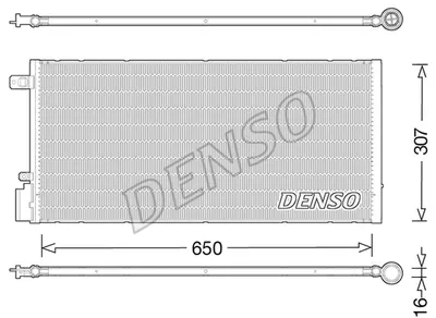 Produktbild von Klimakondensator von Denso (DCN15005) Kondensator Klimaanlage Klimakühler, Klimakühler, Klimakondensator