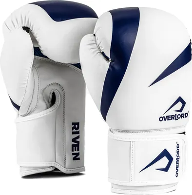Image de Gants de boxe Overlord Riven Blanc/Noir 12 oz