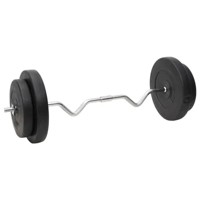 Produktbild von vidaXL Langhantel und Kurzhantel mit Gewichten 90 kg