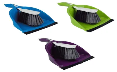 Produktbild von Kehrgarnitur mit Lippe EUROHOME® – aus Kunststoff, 33x21,5x8cm – EUROHOME® Kehrgarnitur zwei in eins