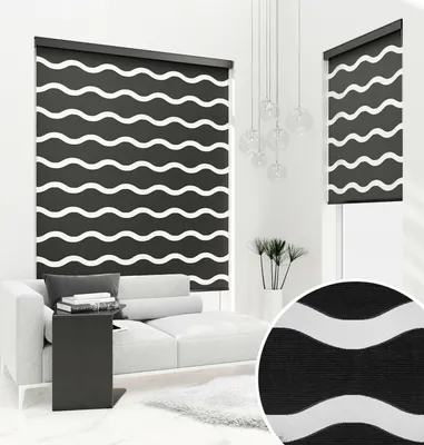 Produktbild von PREMIUM DOPPELROLLO WELLE SCHWARZ mit Alu Kassette (105x220 cm, Kassettenfarbe: silber matt)